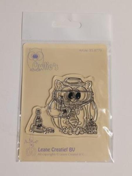 Clear stamp Owl Popco at party