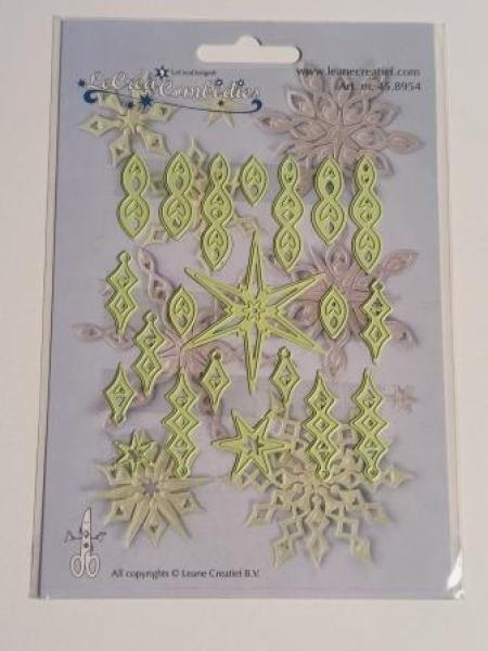 LeaCrea Combi die star snij en embossing mal
