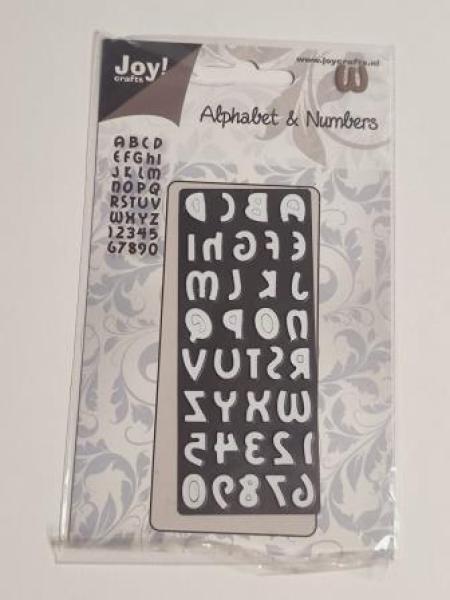 Stanzschablone Alphabet und Zahlen