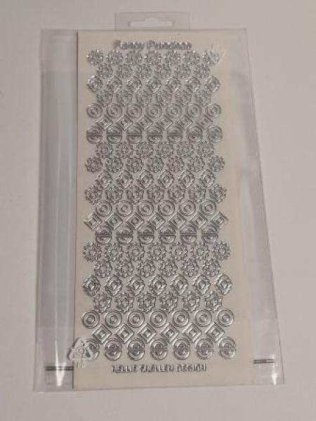 Konturensticker transp./silber