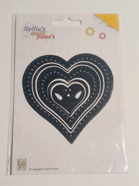 Stanzschablone Herzen