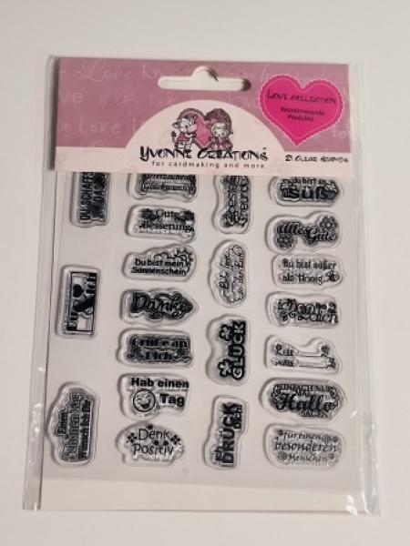 Stamp - Yvonne Creations - Love Collection - Text
