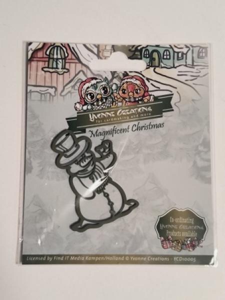 Stanzschablone Schneemann