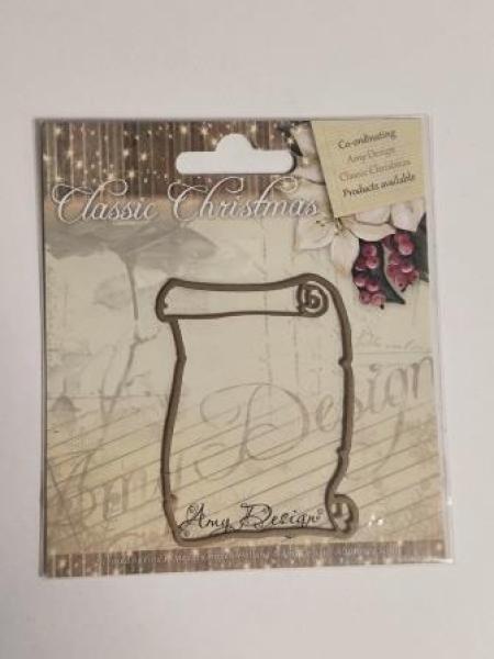 Die - Amy Design - Die - Classic Christmas - Scroll