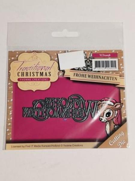 Die - Yvonne Creations - Traditional Christmas - Frohe Weihnachten