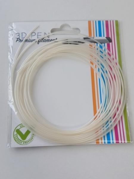 3D Pen filament - 5M - Parel wit