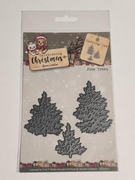 Die - Yvonne Creations - Celebrating Christmas- Pine Trees