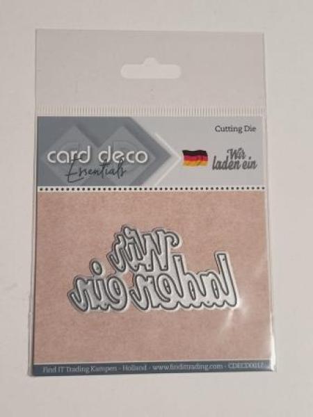 Card Deco Cutting Dies- Wir laden ein