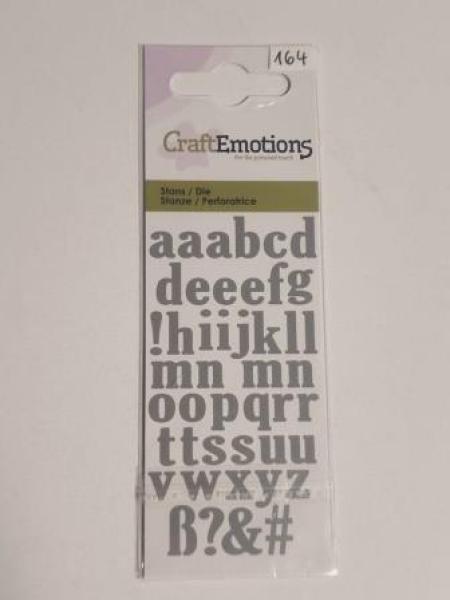 Stanzschablone Alphabet