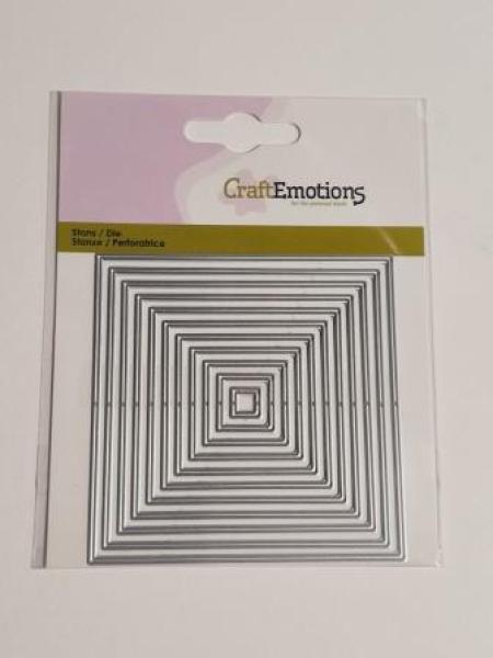 Stanzschablone Quadrate