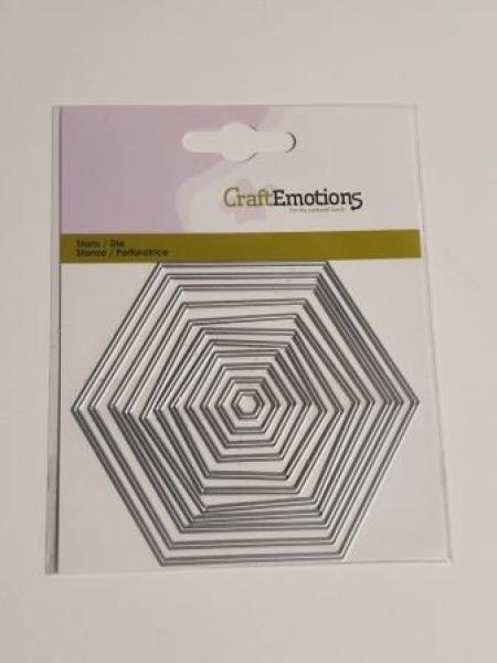 Stanzschablone 6-Ecke