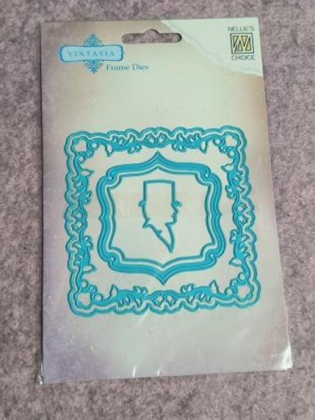 Vintasia Dies square frame with man