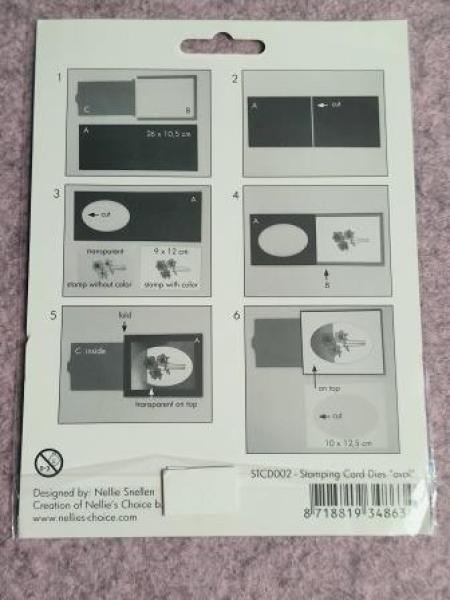 Special Card Die "stamping card dies: oval"
