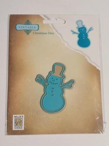 Vintasia Dies Winter-time snowman