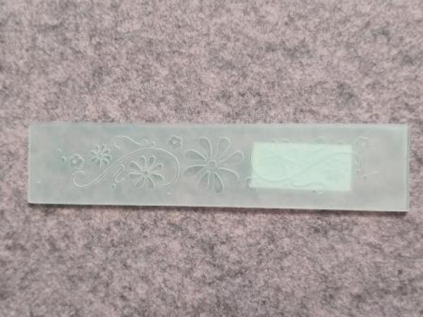 Prägeschablone Bordüre Blumen Swirls 22x126mm
