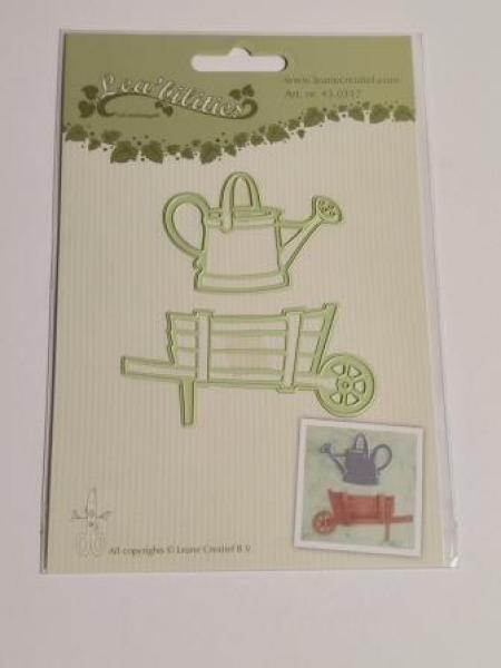 Lea’bilitie® Schubkarren & Gießkanne Präge- und Schneideschablone
