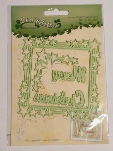 Lea bilitie® star christmas frame snij en embossing mal