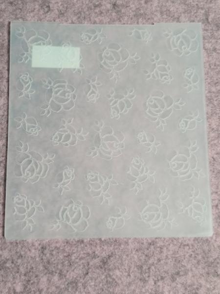 Embossing folder background Roses 14.4x16cm