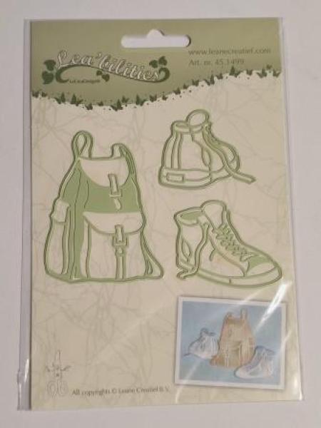 Lea bilitie® Sneakers & back pack snij en embossing mal