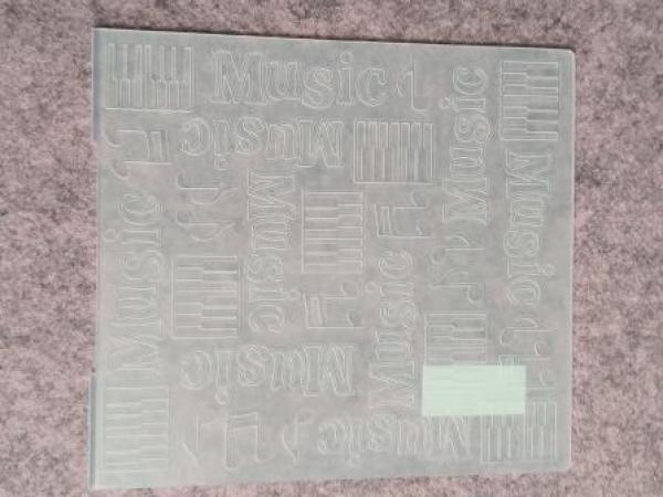 Embossing folder background Music 14.4x16cm