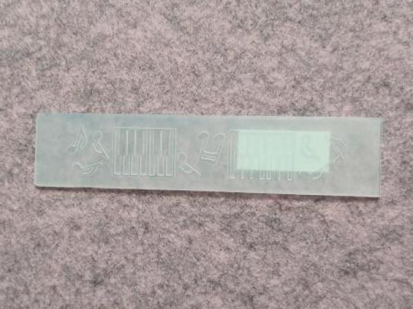 Border embossing folder Music 22x121mm