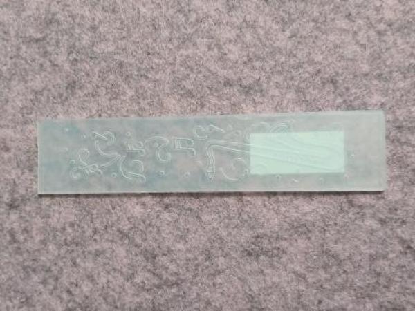 Border embossing folder Saxophone 25x125mm