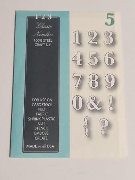 Stanzschablone Zahlen