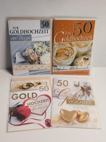 Karte Goldene Hochzeit