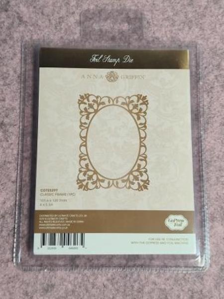 Classic Frame Hotfoil Stamp - Size: 101.6 x 139.7mm | 4 x 5.5in