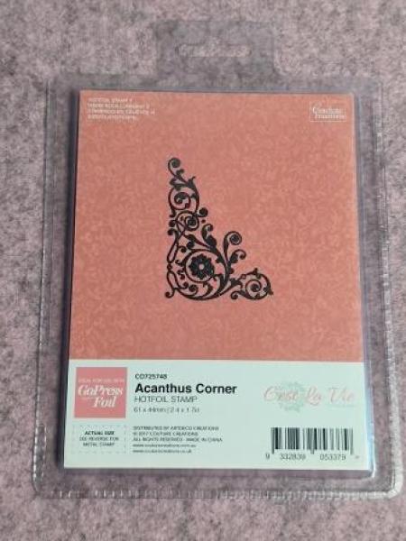 C'est La Vie Hotfoil Stamp Acanthus Corner
