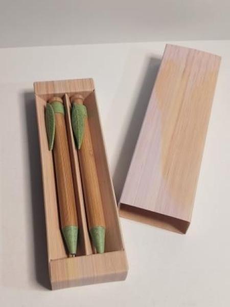 Kugelschreiberset Holzoptik