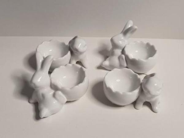 Eierbecherset 4tlg Hasen