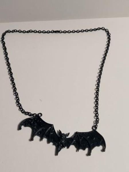 Halskette  Halloween Dark Gothic Style Fledermaus Anhänger