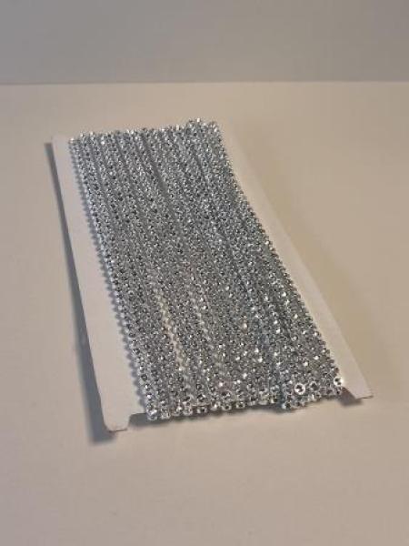 Schmuckborte Design X silber