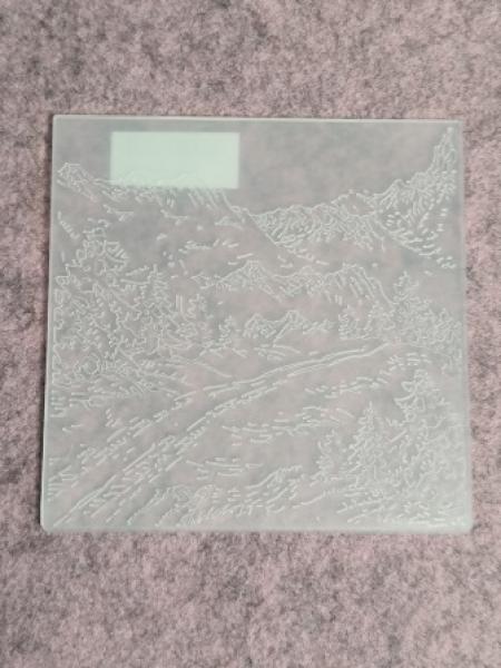 Prägeschablone Landschaft