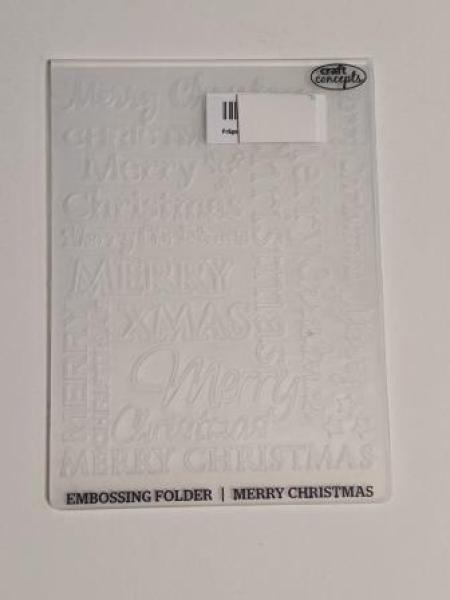 Prägeschablone Merry Christmas