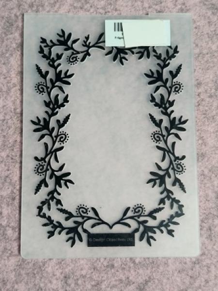 Prägeschablone Rankenrahmen