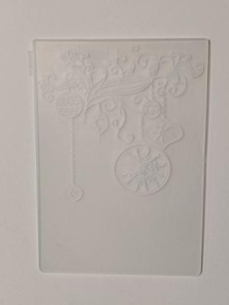 Prägeschablone Weihnachtskugeln