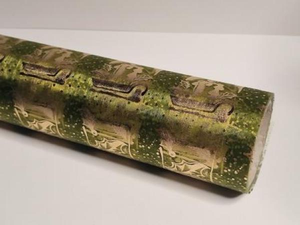 CREApop® Dekostoff 28 cm x 15 m, Stern grün  ldm