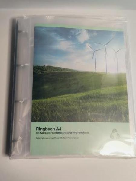 EICHNER Präsentationsringbuch 4-Ringe grau-transparent