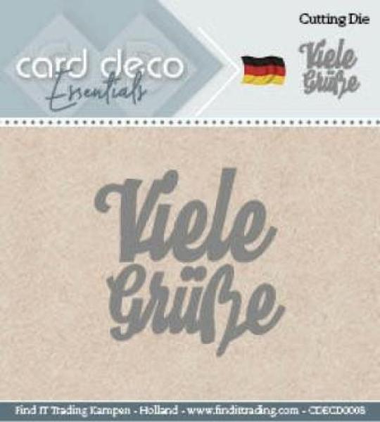 Card Deco Cutting Dies- Viele Grüsse