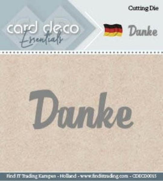 Card Deco Cutting Dies- Danke