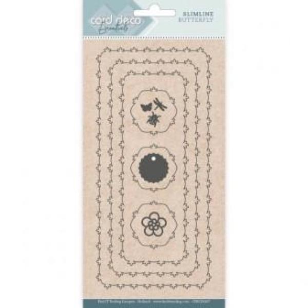 Card Deco Essentials - Slimline Dies - Slimline Butterfly