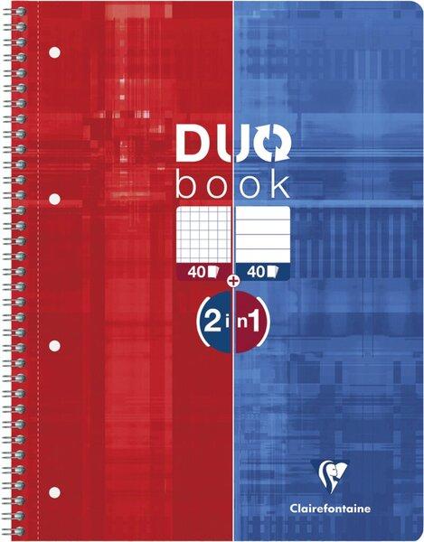 Clairefontaine Collegeblock DUO A4, 80 Blatt