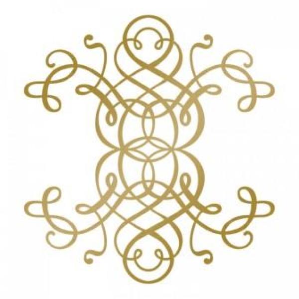 Curling Motif Hotfoil Stamp - Size: 89 x 95.4mm | 3.5 x 3.7in