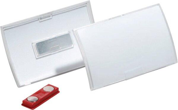 Namensschild Click Fold 40x75mm mit Magnet