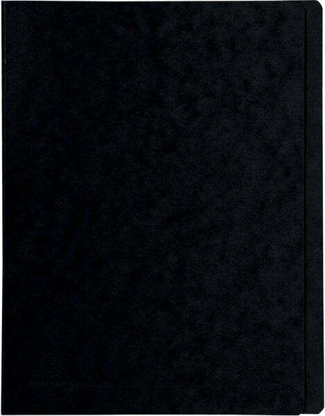 Schnellhefter Colorspan 355g, A4, schwarz, mit Beschriftungsfeld