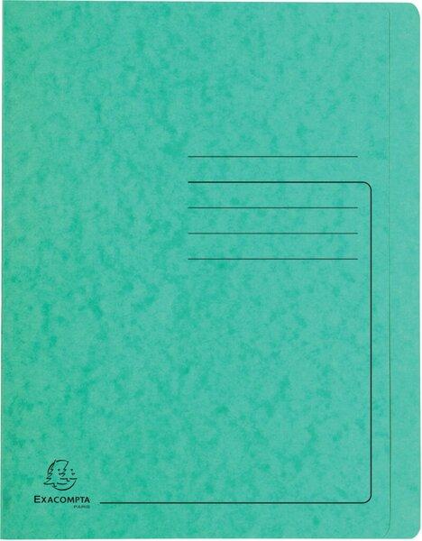 Schnellhefter Colorspan 355g, A4, grün mit Beschriftungsfeld, für 350 Blatt