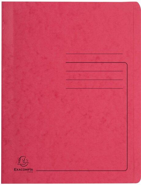 Schnellhefter Colorspan 355g, A4, rot mit Beschriftungsfeld, für 350 Blatt