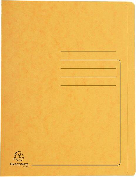 Schnellhefter Colorspan 355g, A4, gelb mit Beschriftungsfeld, für 350 Blatt